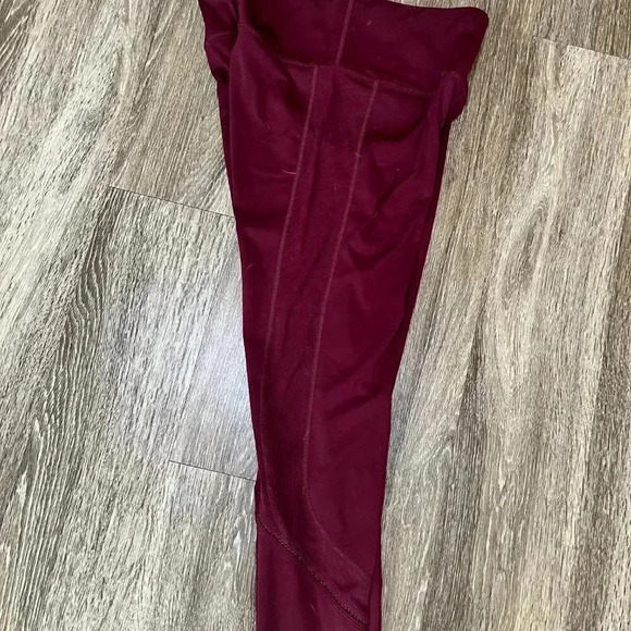 Womens Tangerine Red Leggings - M - Picture 7 of 8